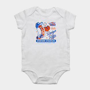 Dodgers Baseball Baby Bodysuit - Dodger Dogs Since 1962 by ElRyeShop